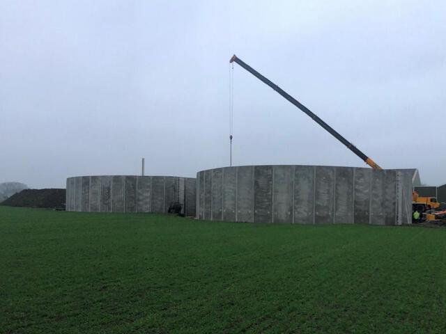 Bouw mestsilo's